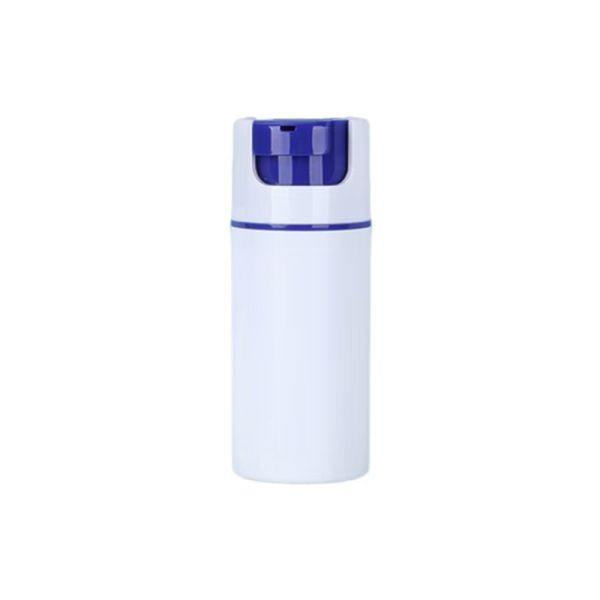 Unique Pump Design 50ml 100ml Airless Bottle with Crimp Dispenser Pump Accept Customization