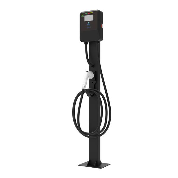 Credit Card Support Electric Car Charger 7KW Black Ac Fast Charger