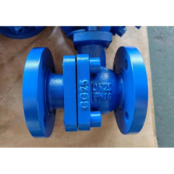 2-pc GG25 PN16 cast iron flanged ball valve