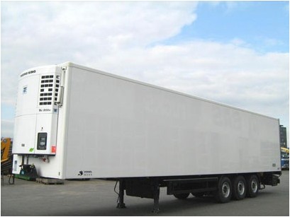 Freezer Box Semi Trailer 50 Ton Refrigerated Trailer Truck With 3 Axles / 2 Legs 30m3 /use with tractor truck