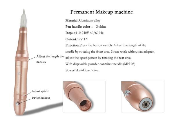 Academia dos TERMAS de Kit For Beauty da tatuagem da composição/pena permanentes sem fio tatuagem da sobrancelha