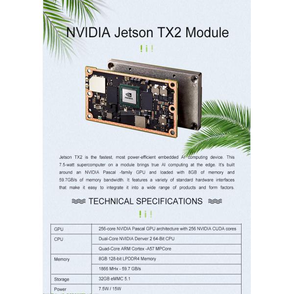 Jetson TX2 Developer Kit 256 Nvidia CUDA Cores and Network Chip for Embedded Solutions