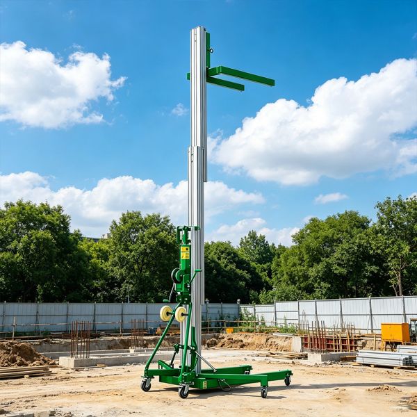 Portable Material Mast Vertical Tower Aerial Lift Device Aerospace Grade Aluminum