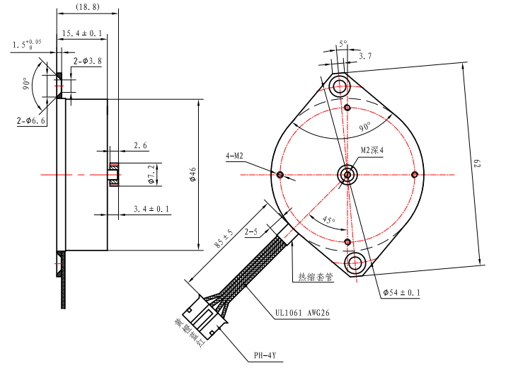 мотор блинчика 3.2V 100mN.M Stepper квартира Casun 1,8 градусов Stepper