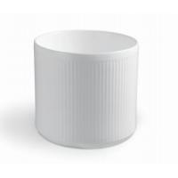 Modern Single-Hole Round White Ceramic Sink Bathroom Vanity Wash Basin with Single-Hole Faucet Mount