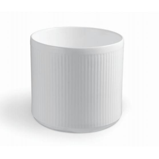 Modern Single-Hole Round White Ceramic Sink Bathroom Vanity Wash Basin with Single-Hole Faucet Mount