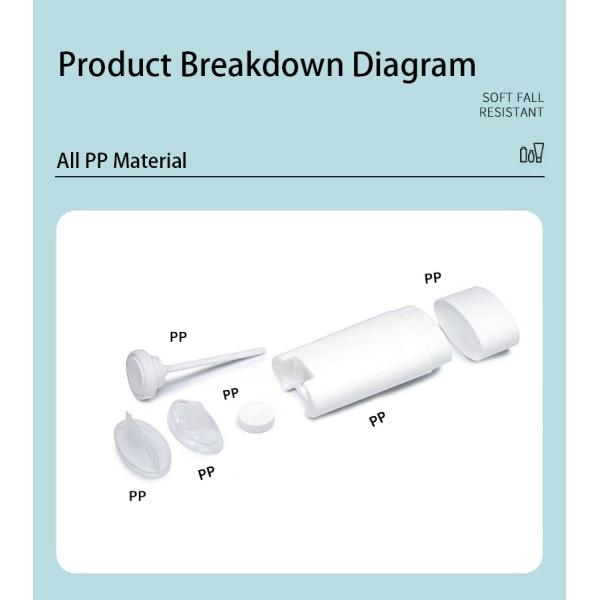 PP Screw Type 35g 50g 75g Deodorant Stick Container Used for Personal Care Package