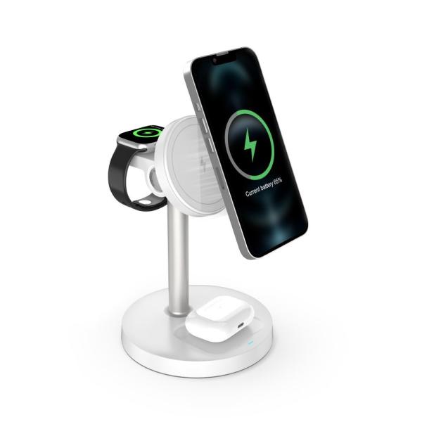 S11 3 in 1 Magnetic Wireless Charging Stand Durable ABS PC Material