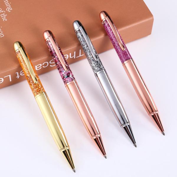 Office Luxury Blue Ball Pens with Printed Logo Refill and Red Ink 2021