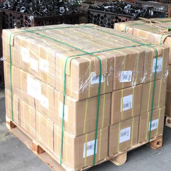 264lbs Capacity Rigid Rubber Casters 200mm Black Wheel Standard