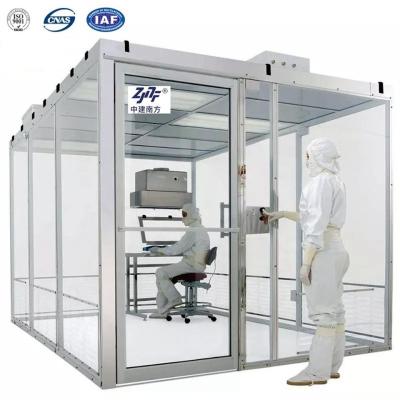 GMP Modular Clean Room Booth ISO 5 6 7 8 Fluxo laminar livre de poeira