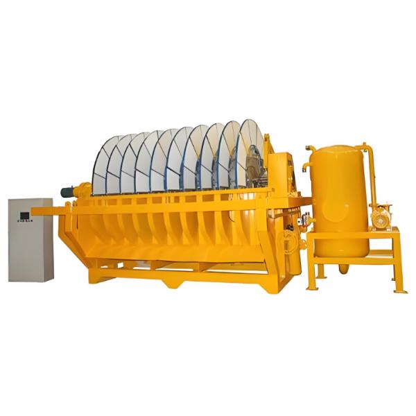 Round Ceramic Vacuum Disc Filter 5Kw Combined Water Washing System