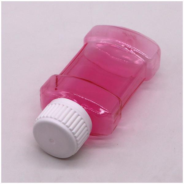 75 ml PET líquido plástico frasco de enxaguante bucal para enxaguante bucal líquido em cor personalizada