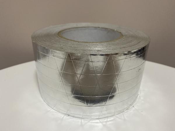 Temperature Resistant Sticky Foil Tape , Heavy Duty Silver Alum Foil Tape