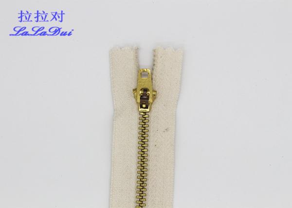 Auto Slider Textile Shoes Cotton Zipper 4# Length Customized Open Ended Zip