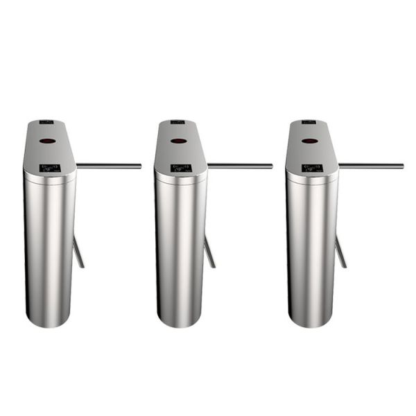 Biometric Fingerprint SUS304 Stainless Steel Bi-directional Tripod Turnstile Gate for Pedestrian Access Control