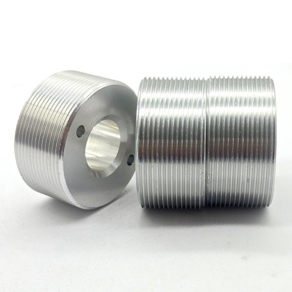 Heat Treatment CNC Stainless Steel Parts Polished SS Bushing Silver