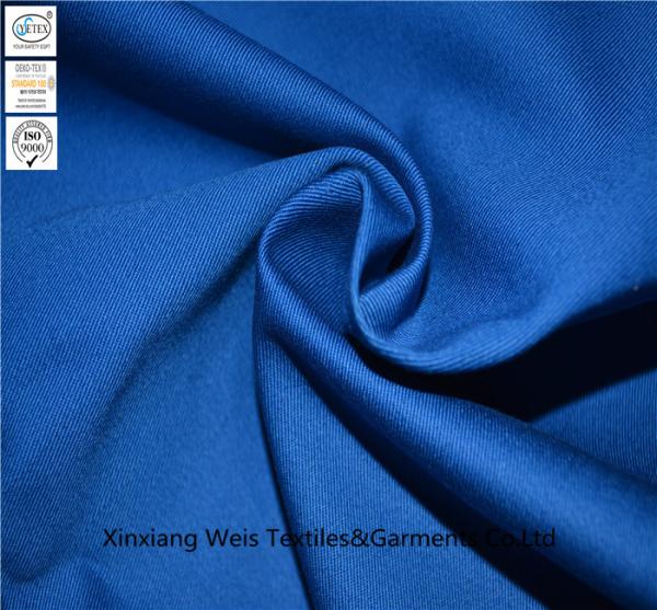 Pure Cotton Fire Resistant Anti Static Fabric Protective Workwear EN1149 Support