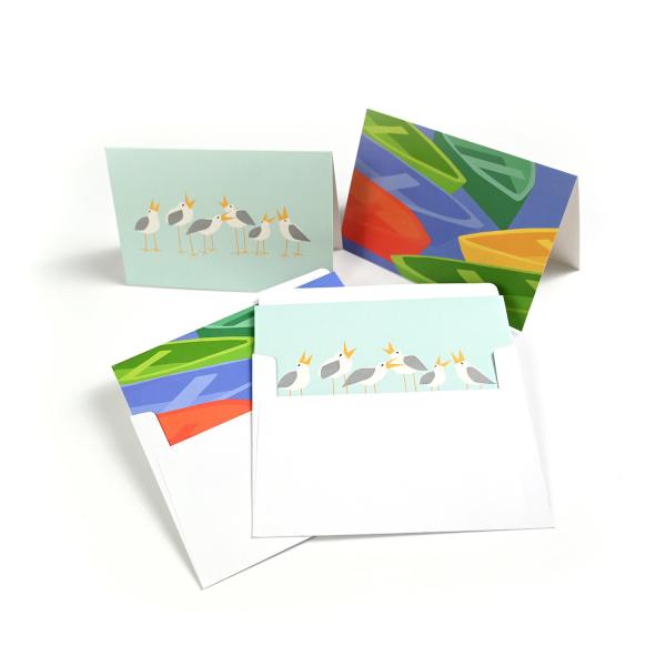OEM Cartón de agradecimiento plegado Cartones de felicitación Impresión Servicio de diseño personalizado con sobre