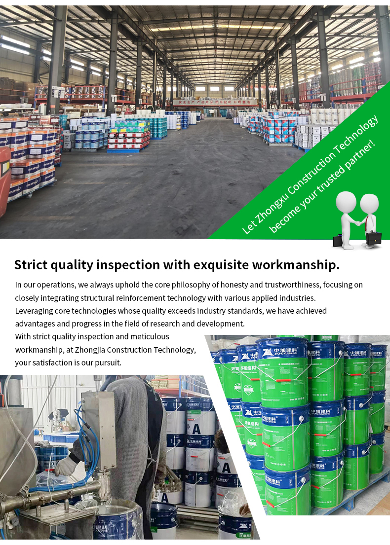 High Strength Carbon Fiber Impregnating Adhesive Grade-A Structural Epoxy Resin for Bonding Concrete Structural Repair Project