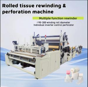 Toilet Roll Kitchen Towel Maxi Roll Multiple Rolled Tissue Production Line