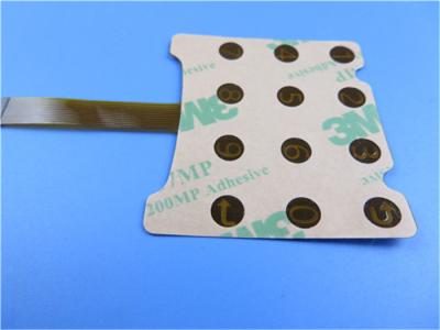 Único PCBs flexível tomado partido FPC na carcaça do Polyimide com 3M Tape Tesa Tape