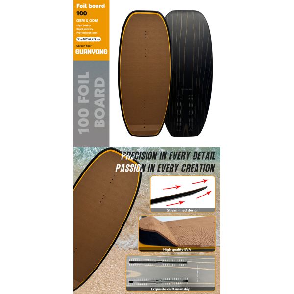 100CM Lightweight Wing Foil Board Carbon Wave Pumping Hydrofoil Board Surfing Wing