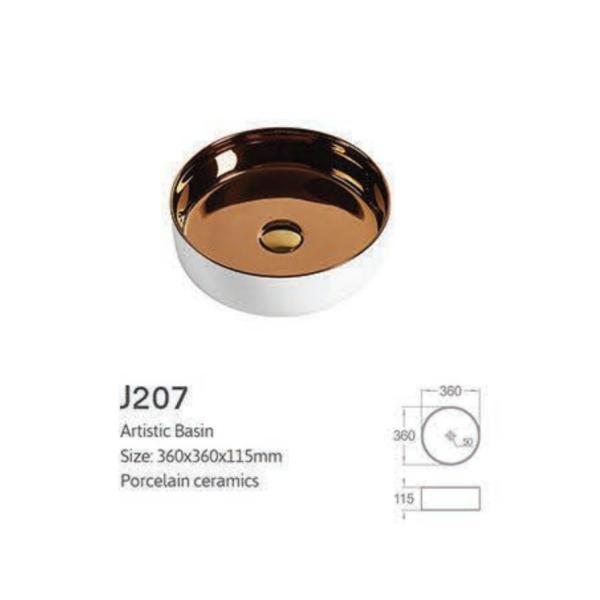 Cuenca de lavado de mano de cerámica de color Lavadora de baño