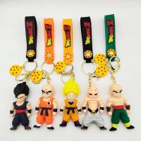 OEM Cartoon 3D Kawaii Sun Wukong Chaîne de clés de personnages d'anime 3D Cartoon Chaîne de clés en PVC
