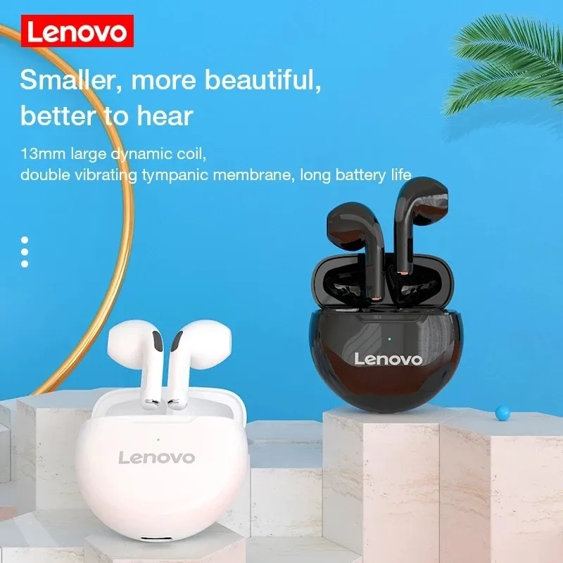 HT38 Lenovo TWS Wireless Earbuds Dual Microphone Bluetooth 5.0