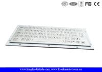Mini teclado industrial de aço inoxidável IP65 com 64 chaves curtos do curso
