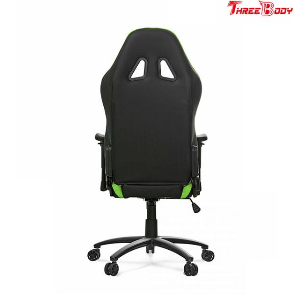Mobile Green And Black Gaming Chair , PU Leather Racing Seat Desk Chair