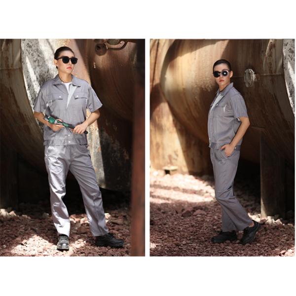 На заказ унисексная хлопковая рабочая одежда для мужчин и женщин двухдельная промышленная форма