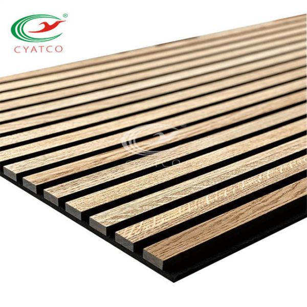 Interior Wood Timber Slat Wall Panels Fire Retardant Harmless