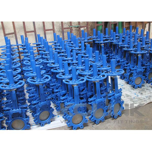 Cast Steel Knife Gate Valve With Bellows Stem Protection in Mining Industry