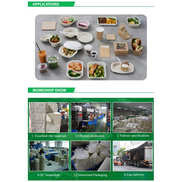 Bolsa de papel kraft desechable compostable caja para llevar