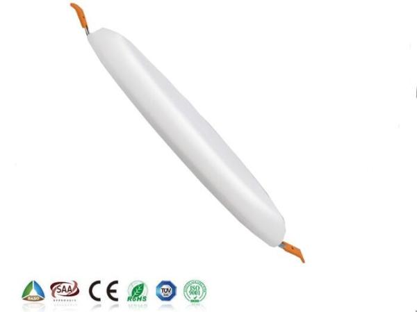 Round Plastic LED Slim Panel Light 18W 1800LM 80Ra Warm White ROHS
