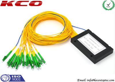 ABS Box Type 1x16 Fiber PLC Splitter / ABS Modular Optical Splitter For Terminal Splitter Box