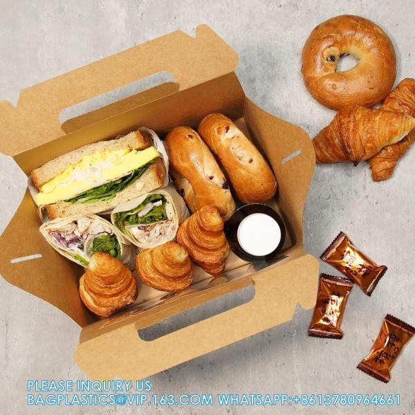Large Gable Boxes Treat Boxes With Window, Gift Boxes Food-Grade Boxes Food Bakery Boxes For Birthday Wedding