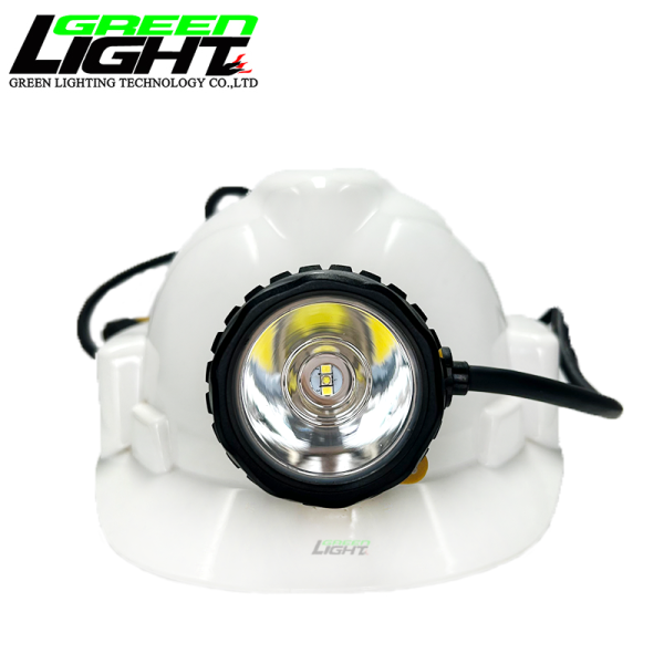 High Brightness LED Mining Lamps with 25000lux Waterproof Rechargeable Corded Cap Lamp and 10.4Ah Li ion Battery for Coal Mining