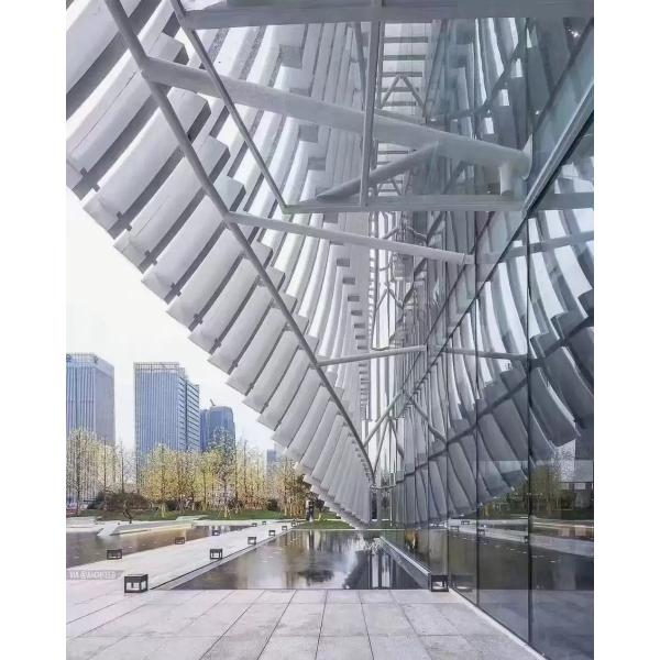 Exterior Curtain Wall Aluminum Square Tube Ventilated Moisture Proof