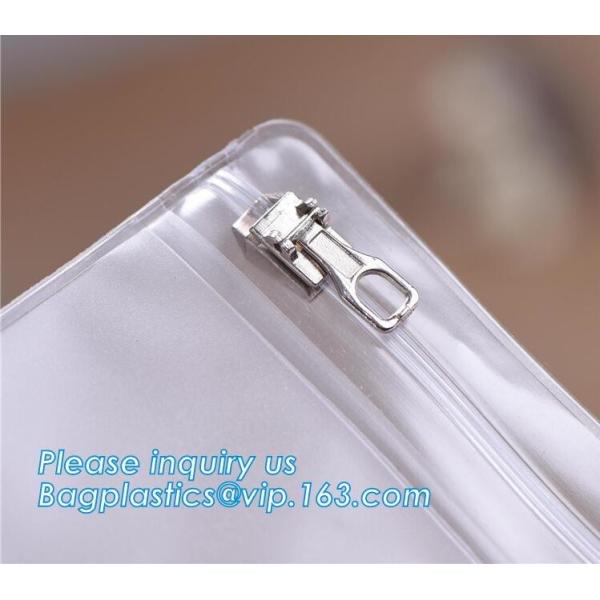 metal zipper, metal slider,file folder a4 size PVC mesh document bag with zipper cosmetics offices supplies travel  pack