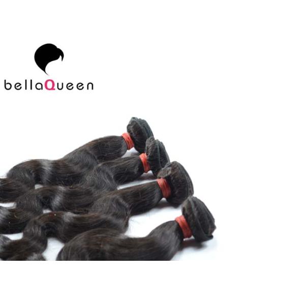 Человеческие волосы волос девственницы ранга 7A черноты 1B объемной волны естественные сотка толщиной конец