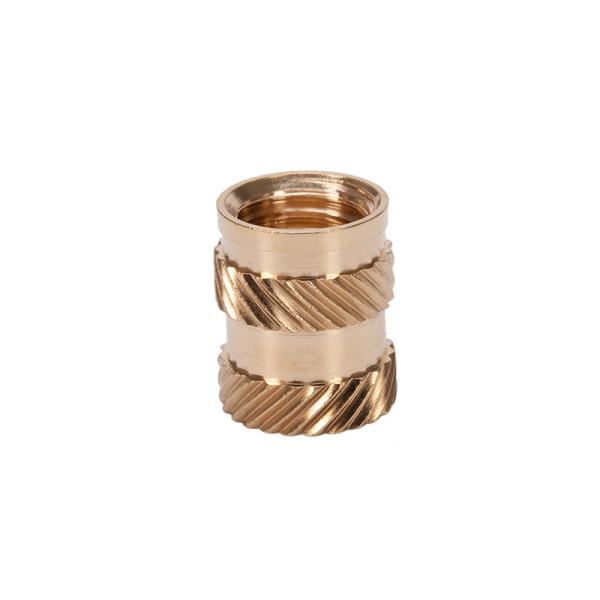 Steel Brass Galvanized Grooved Female Thread Copper Stud Hot Melt Twill Knurled Insert Nut for Plastic Housing 1/4 3/8 5/16