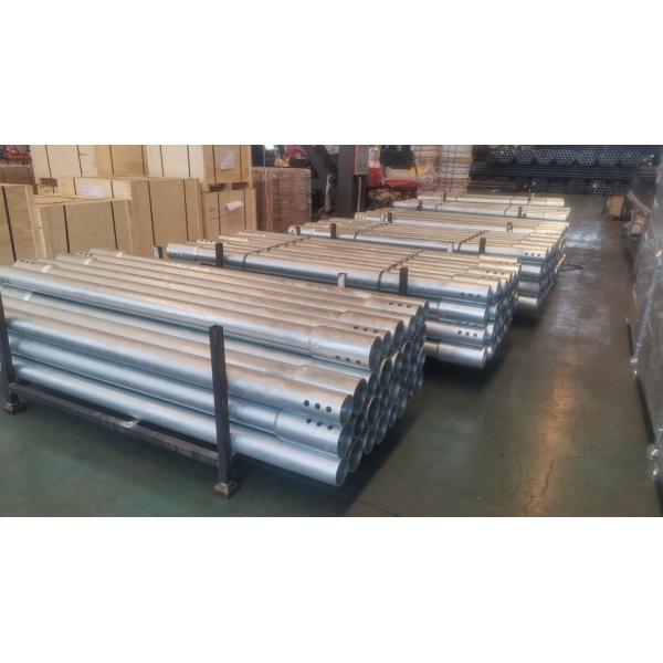 Customized Photovoltaic Spiral Pile Galvanized Ground Screw Anchor With Flange