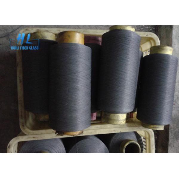 пряжа стеклоткани 0.25мм черная покрытая ПВК огнезамедлительная для сплетя экрана насекомого