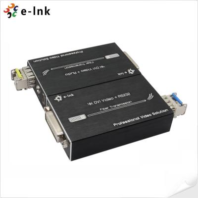 Mini extensor de fibra DVI 4K DVI 1.0 / HDCP1.2 compatível com áudio estéreo