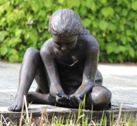 Sculpture figurative en métal de jardin moderne en bronze Décoration d'art public