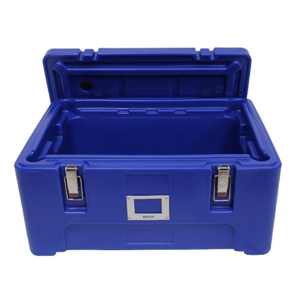 Cold Drinks 25L Insulated Food Transport Box Smooth Rotational Stackable Transport Box