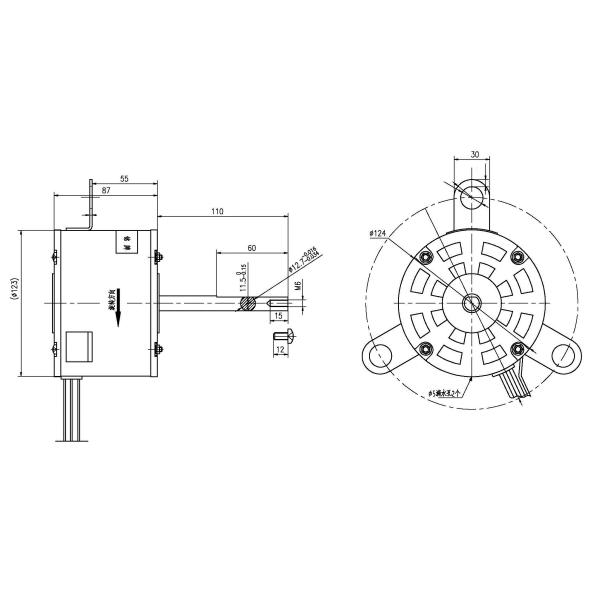Single Phase Asynchronous  520RPM 60HZ Evaporative Air Conditioner Motor